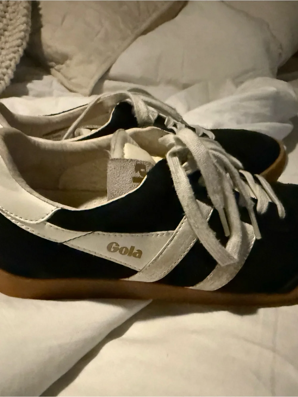Gola Black and White Classic Sneakers Elan Sneakers size 38 - Picture 2 of 4